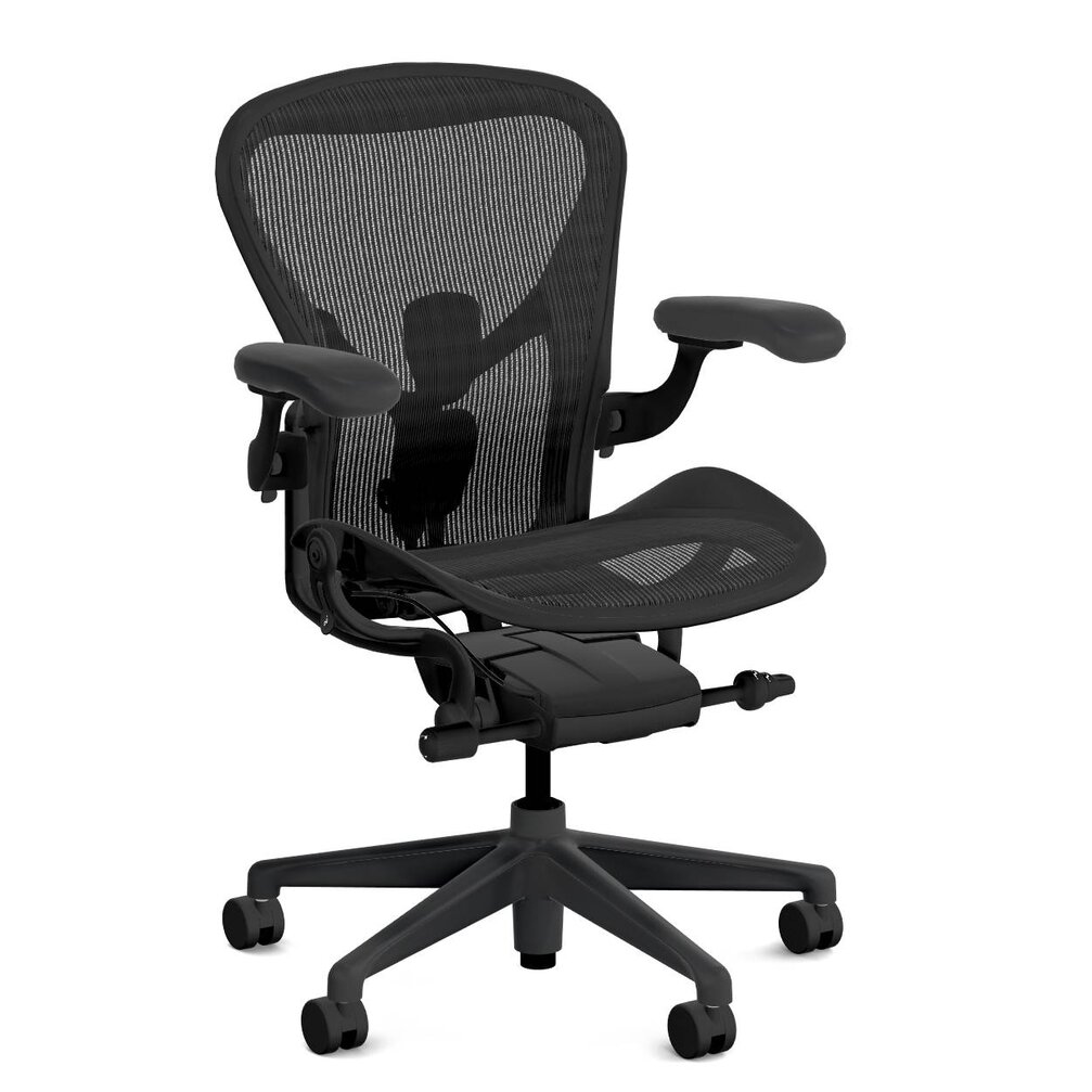 Herman Miller Aeron veľkosť B black edition