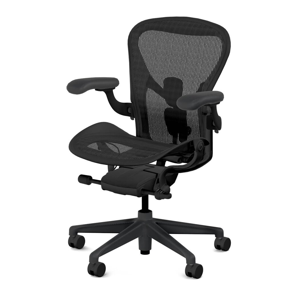 Herman Miller Aeron veľkosť B black edition